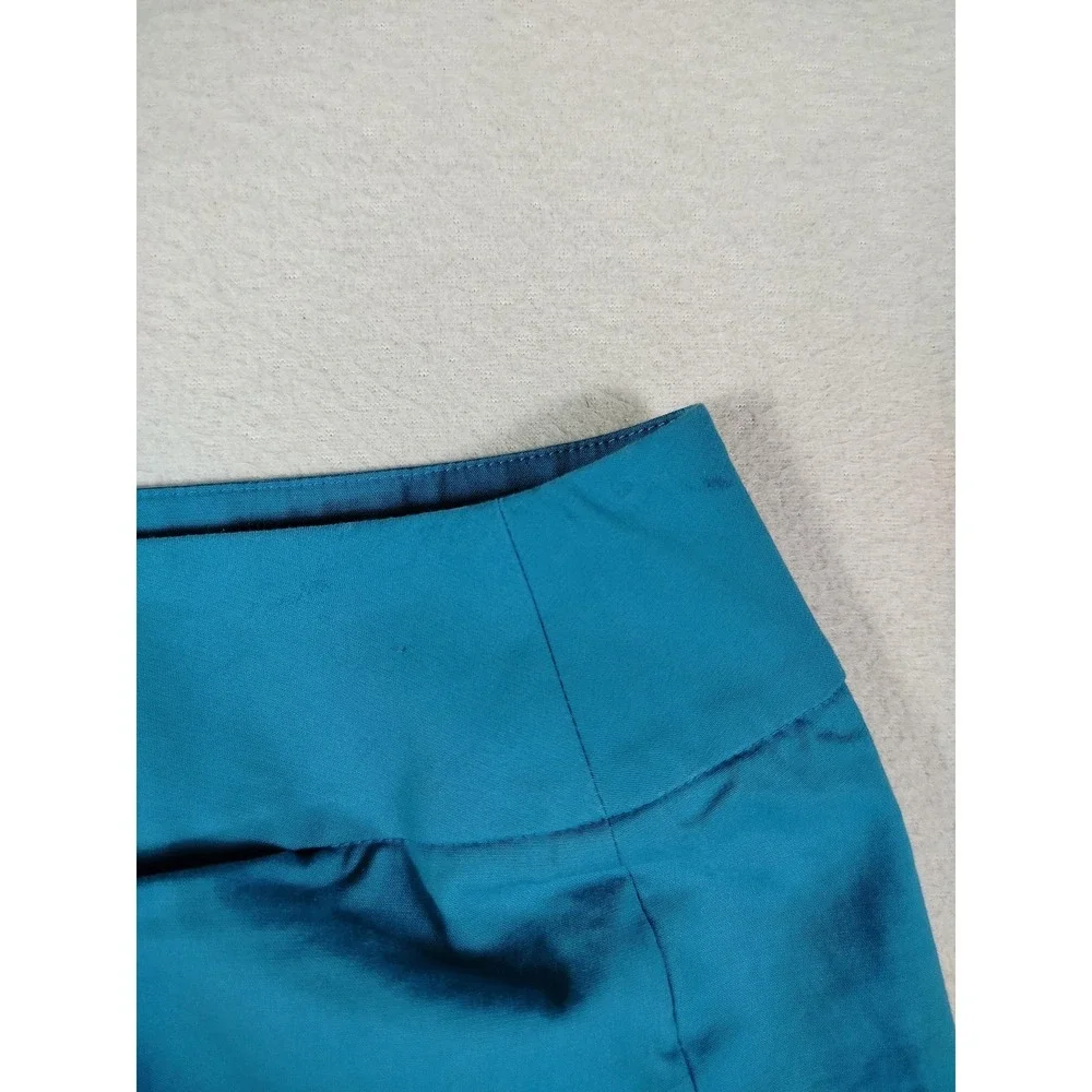 Lafayette 148 New‎ York Skirt Womens 4 Blue Stretch Cotton Pencil Knee Length